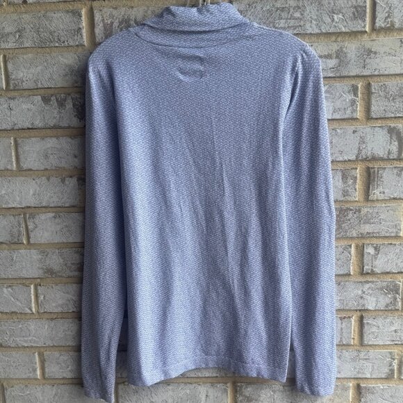Athleta Long Sleeve Turtleneck Gray/White Seamless Top Women's Size L - Picture 2 of 7